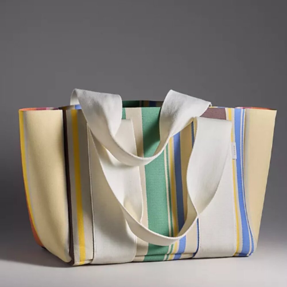 Stripe Wellington Tote by Anthropologie